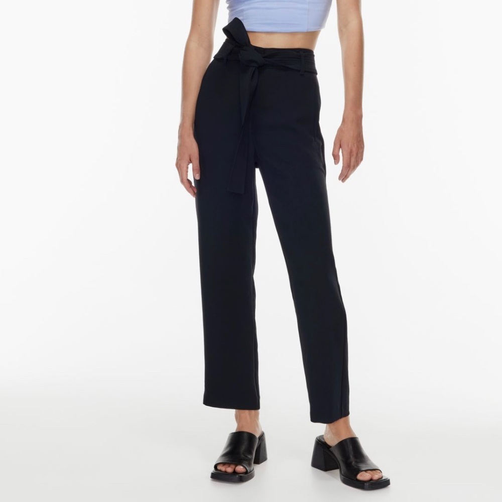 Wilfred Tie-Front Pant in black
